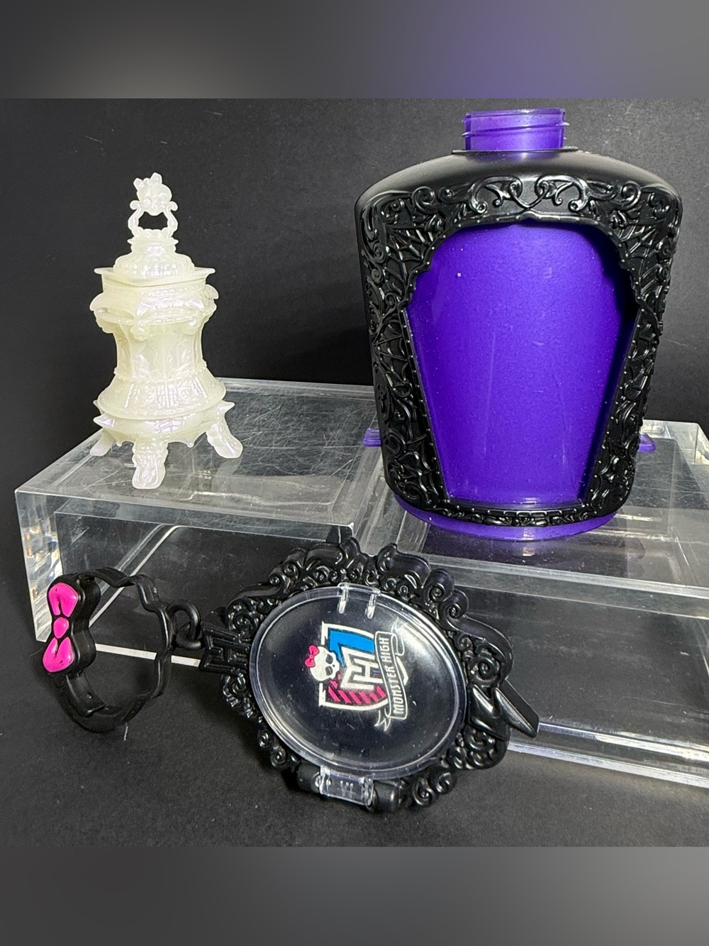 Monster High Lot: 13 Wishes Abbey Bominable Lantern Accessory + Potions Bottle